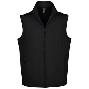 SOLS Unisex Race Softshell Gilet voor volwassenen (Zwart)