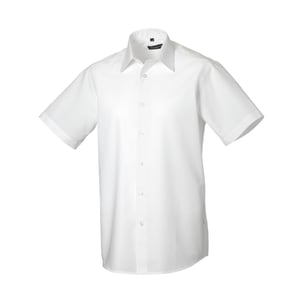 Russell Collection Mens Tailored Short-Sleeved Formal Shirt (White)