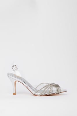 Brooke Crystal Sling Back Court Shoes