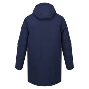 Regatta Mens Christian Lacroix Padded Long Waterproof Jacket (Navy)