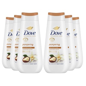 Dove Advanced Care Body Wash Pampering 24Hrs Renewing Micromoisture 225ml, 6pk