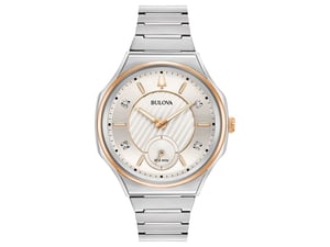 Bulova Curv dameshorloge Zilverkleurig 98P182