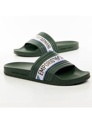 Emporio Armani herenklompen met adelaarsmotief