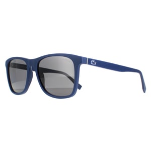 Lacoste zonnebril L860SP 424 Matblauw grijs gepolariseerd