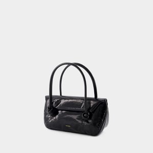 Knot Sm axelremsväska - Jil Sander - Läder - Svart