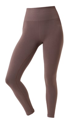 Björn Borg - Dam Seamless Ribbed Footless Tights Leggings - Mauve