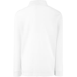Fruit Of The Loom Kinder Polo Lange Mouwen 65/35 Piqué / Kinderpolo (Wit)