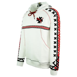 Puma x Jahnkoy Graphic Pullover Långärmad Vit Herr Hoodie 596680 02