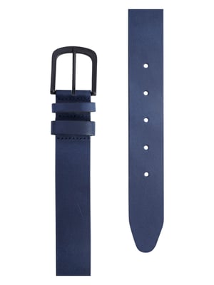 Petrol Industries - Heren Leren Riem - Blauw