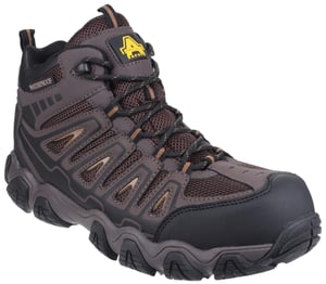 Amblers Unisex Safety Waterproof Boot Brown
