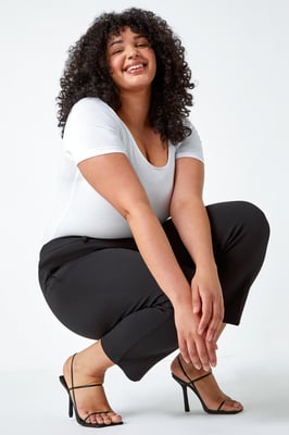 Curve Straight Smart Trousers