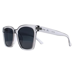 Montana Square Unisex Shiny Clear Grey Grey Polarized MP72