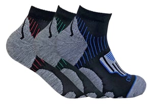 3 Pairs Mens Breathable Anti Blister Sports Ankle Socks for Achilles - HPCM