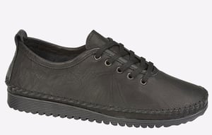 Mod Comfys Nevaeh Flexi Lace Leather Womens Shoes