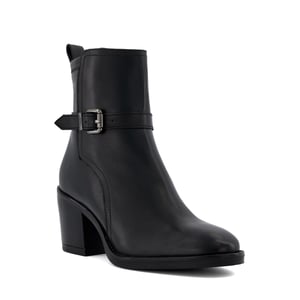 Dune Ladies Prance - Buckled Block-Heeled Ankle Boots