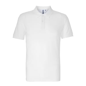 Asquith & Fox Mens Organic Classic Fit Polo Shirt (White)