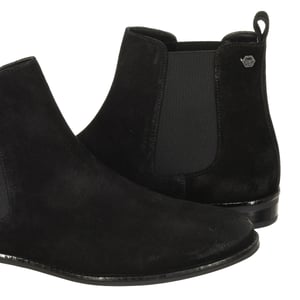 Velvet effect ankle boots with elastic bands WF200004A women