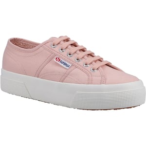 Superga 2740 Katoenen Platform Damestrainers Roze Blush