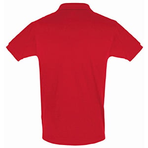 SOLS Heren Perfect Pique Korte Mouw Poloshirt (Rood)