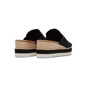 TOMS Diana Mule Polyester Dam Svarta kilar
