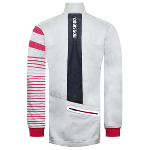 Rossignol lange mouwen Zip Up wit/rood Softshell jas voor dames RLFWJ22 100
