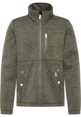 ICEBOUND Yuka serie Gebreide fleece jas Heren olijf melange