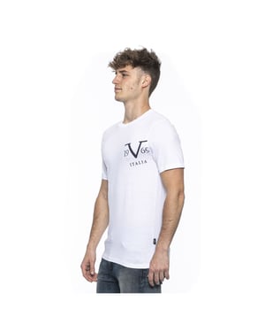 19V69 Italia Mens T-Shirt White Mike White