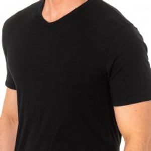 Kortärmad V-ringad t-shirt för män A0DGO. Bekväm och avslappnad stil.