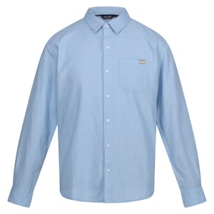 Regatta Mens Babbinswood Linen Shirt (Powder Blue)