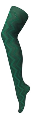 Sock Snob Dames80 denier ondoorzichtig patroon panty's - Weef Groen