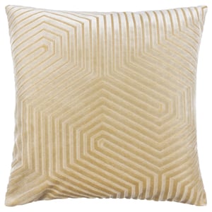 Paoletti Evoke Geometric Cut Velvet Cushion Cover