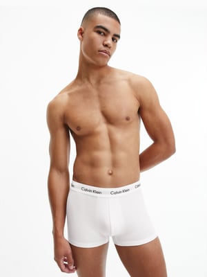 Calvin Klein Mens Cotton 3 Pack Trunks
