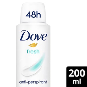 Dove Fresh Anti-Perspirant with 48H Sweat Protection Deo for Women 200ml, 6 Pack