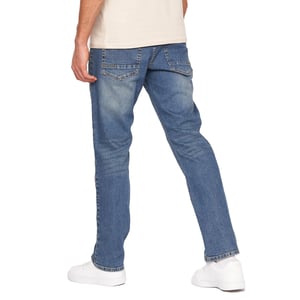 Crosshatch Heren Denim Jeans met print (Lichte wasbeurt)