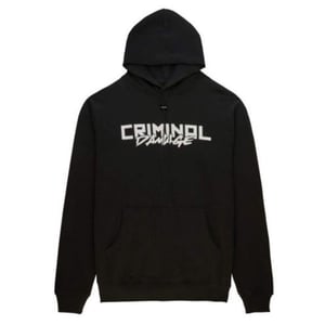 Criminal Damage Lemon Mens Black Hoodie