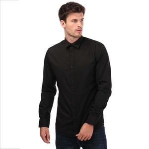Men's Jack Jones Joe Long Sleeve Shirt in Black