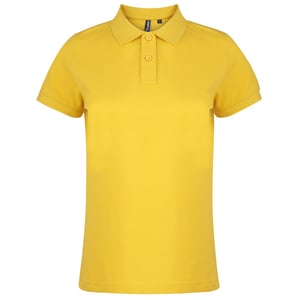 Asquith & Fox Womens/Ladies Plain Short Sleeve Polo Shirt (Sunflower)