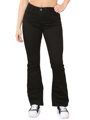 Enzo | Womens Bootcut Jeans - Black
