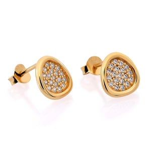 Orphelia 'Layla' Dames 925 Sterling Zilveren Oorknoppen - Goud ZO-7489/G