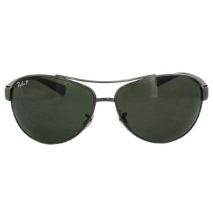 Ray-Ban Sunglasses 3386 Gunmetal Polarized Green 004/9A 63mm