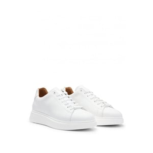 BOSS Orange Bulton Runn Mens Polished Leather Trainers With Rubber Outsole