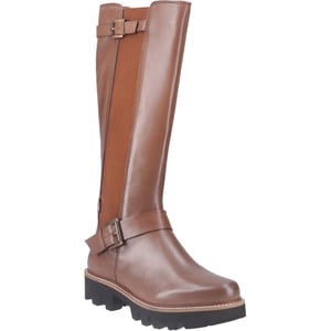 Pod Aleena Leer/Textiel Dameslaarzen Tan