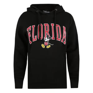Disney Mickey Mouse Womens Black Varsity Hoodie