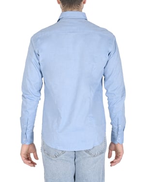 19V69 Italia Mens Shirt Filafil Light Blue