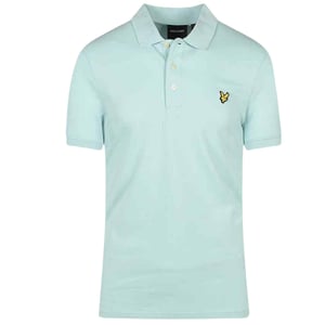 Lyle & Scott Brand Chest Logo Clear Sky Polo Shirt