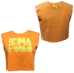 Puma x Fenty Orange Crop Top - Womens