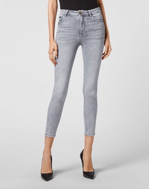Jeans Skinny Fit Dödskalle