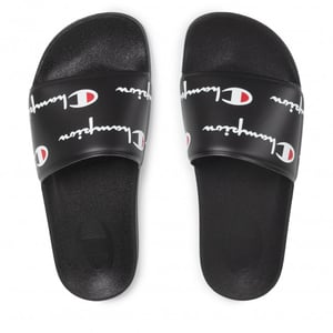 Champion Pd Black Synthetic Womens Sliders S10974_FO1_KK001