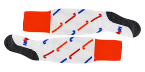 Hockey Socks with Cool Hockey Stick Designs | Hingly | Mens & Ladies | Ideal for Sports - White