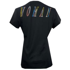 Off-White Woman Logo Black T-Shirt